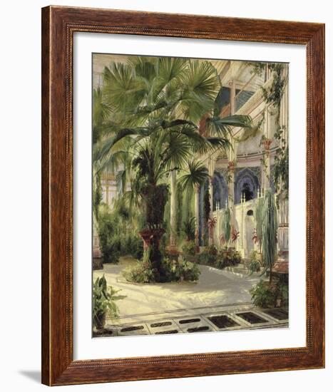 Interior of the Palm House at Potsdam, 1833-Karl Blechen-Framed Giclee Print