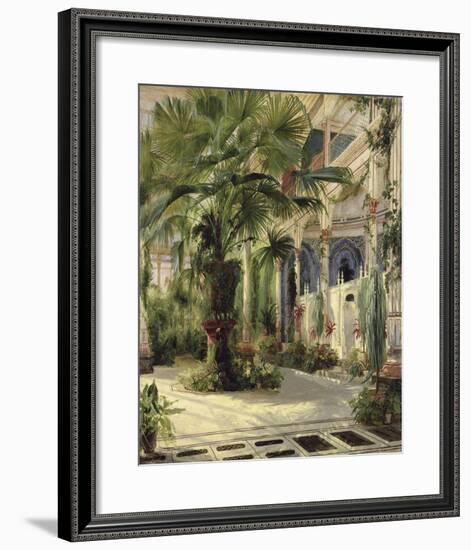 Interior of the Palm House at Potsdam, 1833-Karl Blechen-Framed Giclee Print