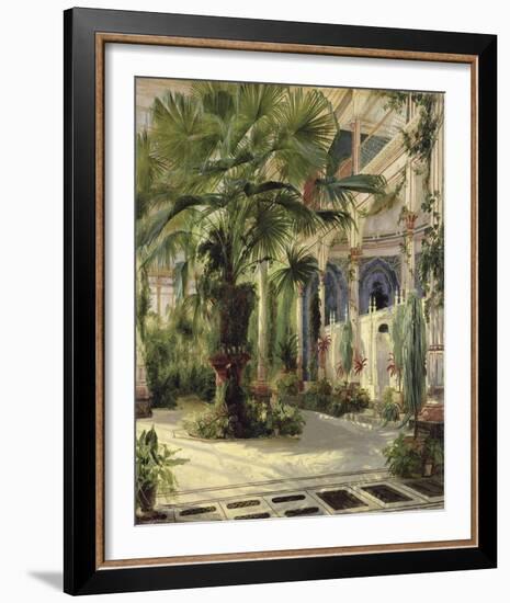 Interior of the Palm House at Potsdam, 1833-Karl Blechen-Framed Giclee Print