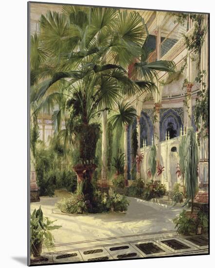 Interior of the Palm House at Potsdam, 1833-Karl Blechen-Mounted Giclee Print