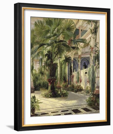 Interior of the Palm House at Potsdam, 1833-Karl Blechen-Framed Giclee Print