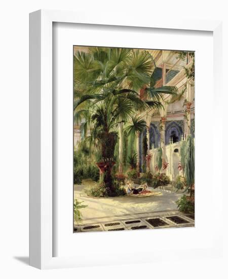 Interior of the Palm House at Potsdam, 1833-Karl Blechen-Framed Giclee Print