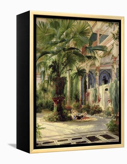 Interior of the Palm House at Potsdam, 1833-Karl Blechen-Framed Premier Image Canvas