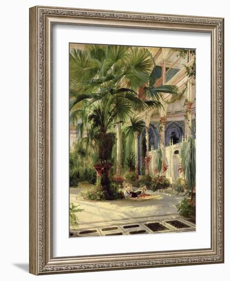 Interior of the Palm House at Potsdam, 1833-Karl Blechen-Framed Giclee Print