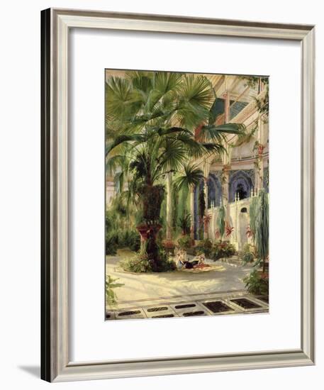 Interior of the Palm House at Potsdam, 1833-Karl Blechen-Framed Giclee Print