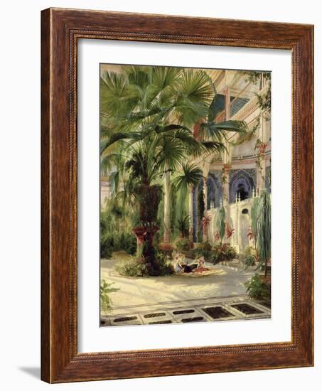 Interior of the Palm House at Potsdam, 1833-Karl Blechen-Framed Giclee Print