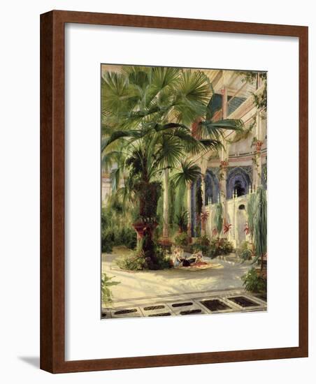 Interior of the Palm House at Potsdam, 1833-Karl Blechen-Framed Giclee Print