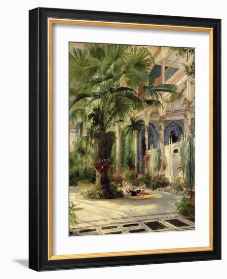 Interior of the Palm House at Potsdam, 1833-Karl Blechen-Framed Giclee Print