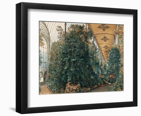 Interior of the Palm House of Lednice Palace-Rudolf von Alt-Framed Giclee Print