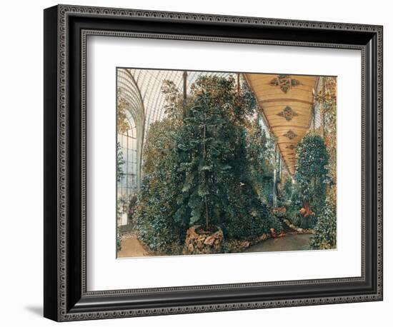 Interior of the Palm House of Lednice Palace-Rudolf von Alt-Framed Giclee Print