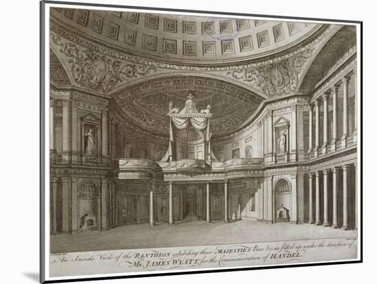 Interior of the Pantheon, Oxford Street, Westminster, London, 1784-William Angus-Mounted Giclee Print