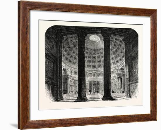 Interior of the Pantheon. Rome Italy-null-Framed Giclee Print