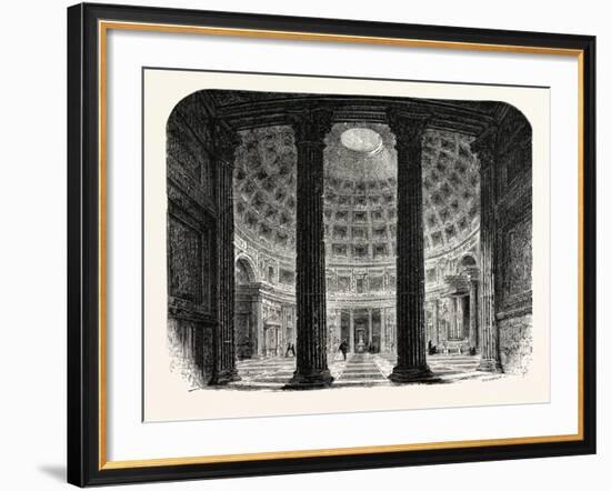 Interior of the Pantheon. Rome Italy-null-Framed Giclee Print