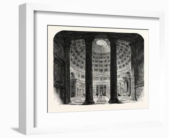 Interior of the Pantheon. Rome Italy-null-Framed Giclee Print