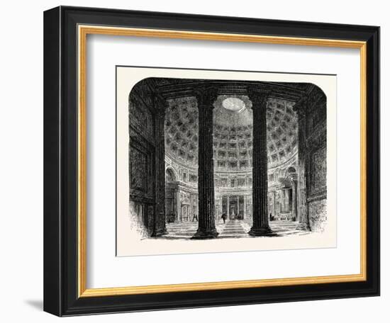 Interior of the Pantheon. Rome Italy-null-Framed Giclee Print