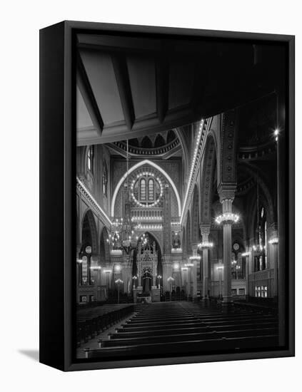 Interior of the Plum Street Temple-GE Kidder Smith-Framed Premier Image Canvas