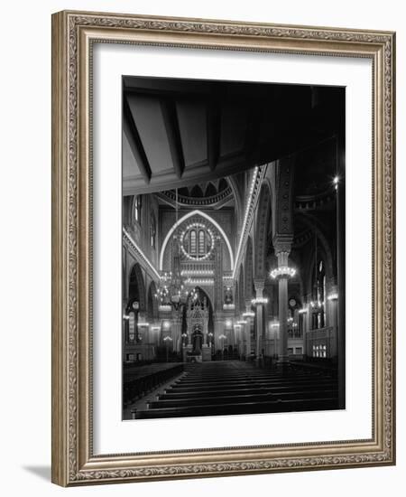 Interior of the Plum Street Temple-GE Kidder Smith-Framed Photographic Print