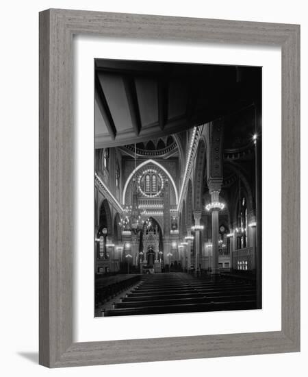 Interior of the Plum Street Temple-GE Kidder Smith-Framed Photographic Print