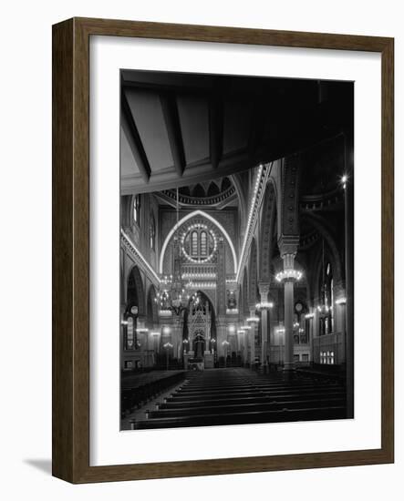 Interior of the Plum Street Temple-GE Kidder Smith-Framed Photographic Print