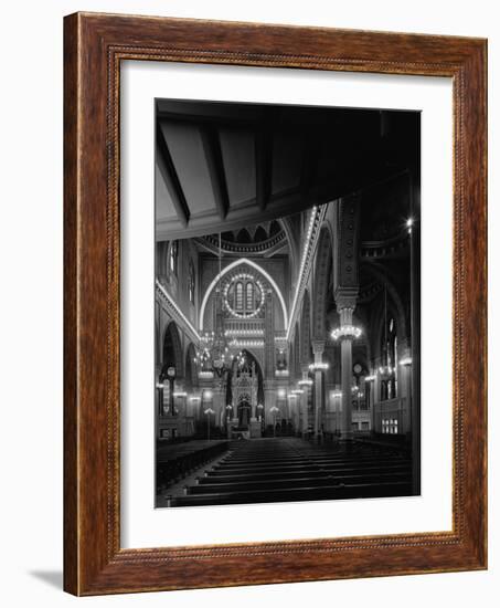 Interior of the Plum Street Temple-GE Kidder Smith-Framed Photographic Print