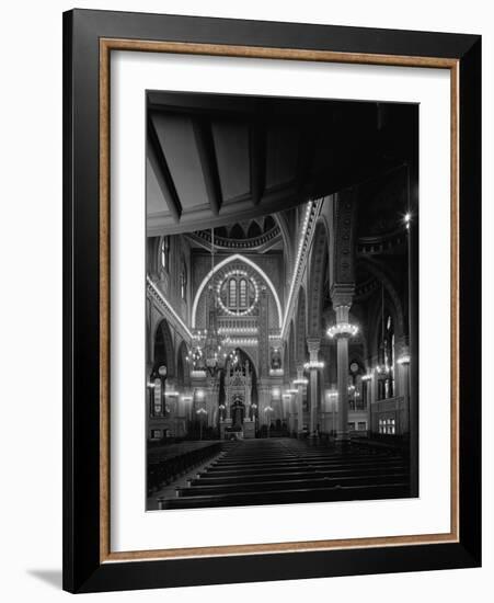 Interior of the Plum Street Temple-GE Kidder Smith-Framed Photographic Print