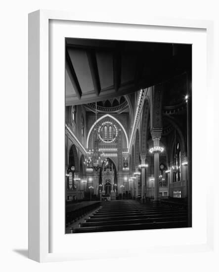 Interior of the Plum Street Temple-GE Kidder Smith-Framed Photographic Print