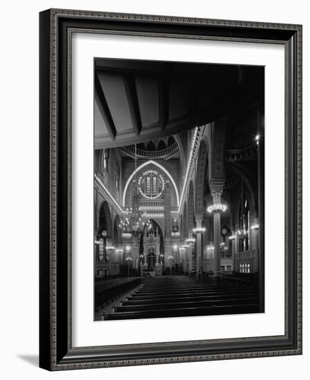 Interior of the Plum Street Temple-GE Kidder Smith-Framed Photographic Print