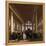 Interior of the Portuguese Synagogue in Amsterdam-Emanuel de Witte-Framed Premier Image Canvas