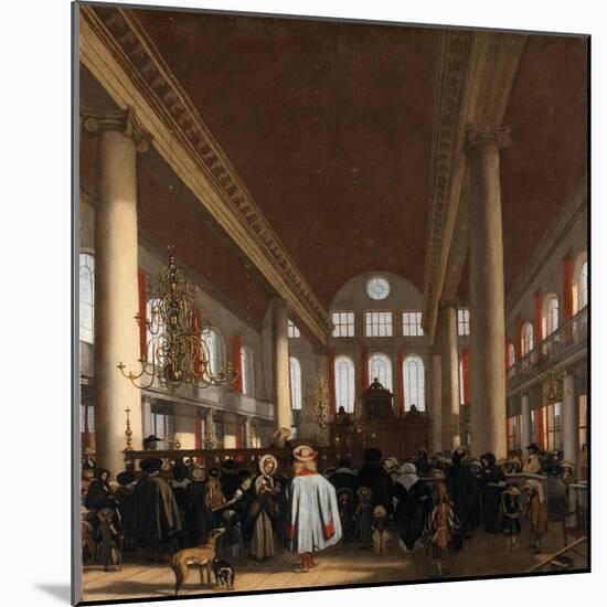 Interior of the Portuguese Synagogue in Amsterdam-Emanuel de Witte-Mounted Giclee Print
