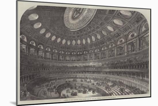 Interior of the Proposed Royal Albert Hall of Arts and Sciences, Kensington Gore-null-Mounted Giclee Print