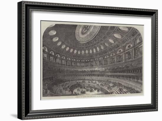 Interior of the Proposed Royal Albert Hall of Arts and Sciences, Kensington Gore-null-Framed Giclee Print