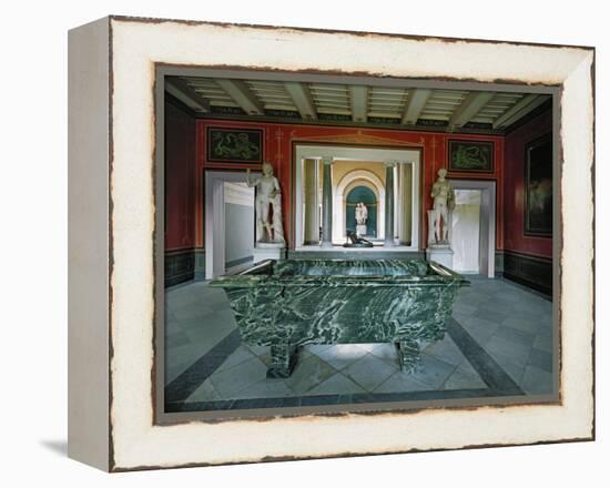 Interior of the Roman Baths in the Gardens of Sanssouci-Karl Friedrich Schinkel-Framed Premier Image Canvas