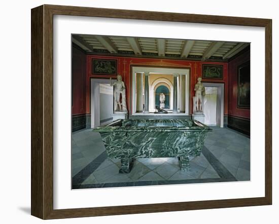 Interior of the Roman Baths in the Gardens of Sanssouci-Karl Friedrich Schinkel-Framed Giclee Print