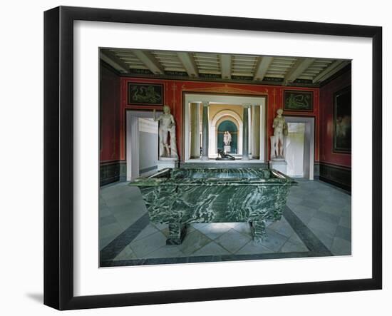 Interior of the Roman Baths in the Gardens of Sanssouci-Karl Friedrich Schinkel-Framed Giclee Print