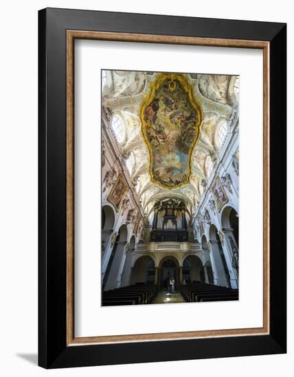 Interior of the Romanesque St. Emmeram's Basilica (Abbey) Now known as Schloss Thurn Und Taxis-Michael Runkel-Framed Photographic Print