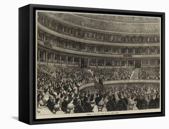 Interior of the Royal Albert Hall on a State Occasion-null-Framed Premier Image Canvas