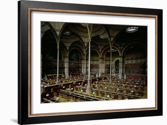 Interior of the "Salle des Imprimes", 1868-Henri Labrouste-Framed Giclee Print