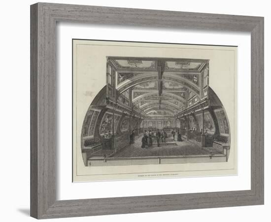 Interior of the Saloon in the Bessemer Steam-Ship-Frank Watkins-Framed Giclee Print