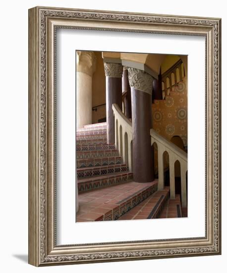 Interior of the Santa Barbara Courthouse, Santa Barbara, California-Savanah Stewart-Framed Photographic Print