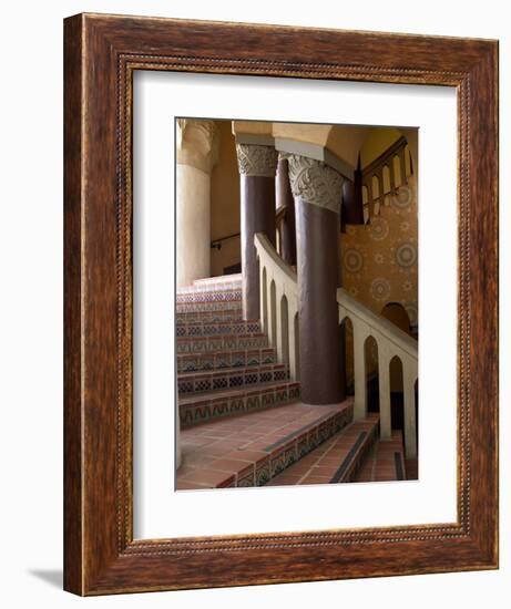 Interior of the Santa Barbara Courthouse, Santa Barbara, California-Savanah Stewart-Framed Photographic Print