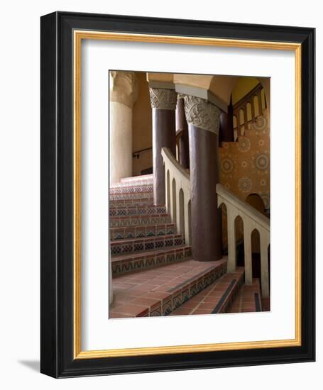 Interior of the Santa Barbara Courthouse, Santa Barbara, California-Savanah Stewart-Framed Photographic Print