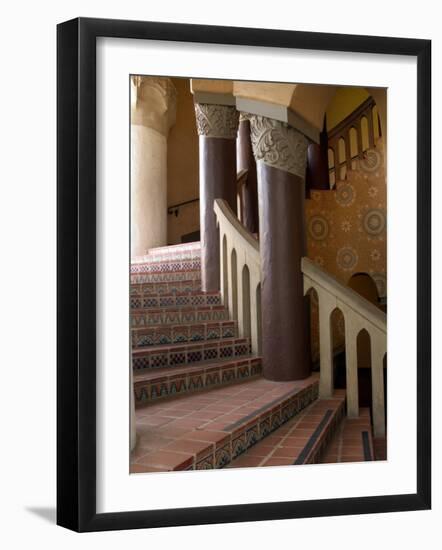 Interior of the Santa Barbara Courthouse, Santa Barbara, California-Savanah Stewart-Framed Photographic Print