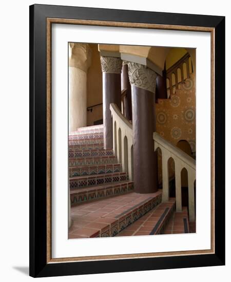 Interior of the Santa Barbara Courthouse, Santa Barbara, California-Savanah Stewart-Framed Photographic Print