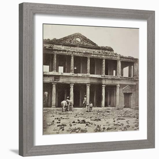 Interior of the Secundra Bagh at Lucknow after the Slaughter of 2000 Rebels by the 93rd Highlanders-Felice Beato-Framed Giclee Print