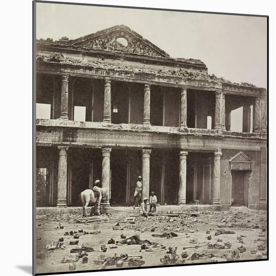 Interior of the Secundra Bagh at Lucknow after the Slaughter of 2000 Rebels by the 93rd Highlanders-Felice Beato-Mounted Giclee Print