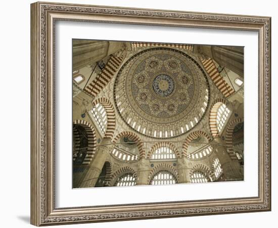 Interior of the Selimiye Mosque, Edirne, Anatolia, Turkey, Eurasia-Adam Woolfitt-Framed Photographic Print