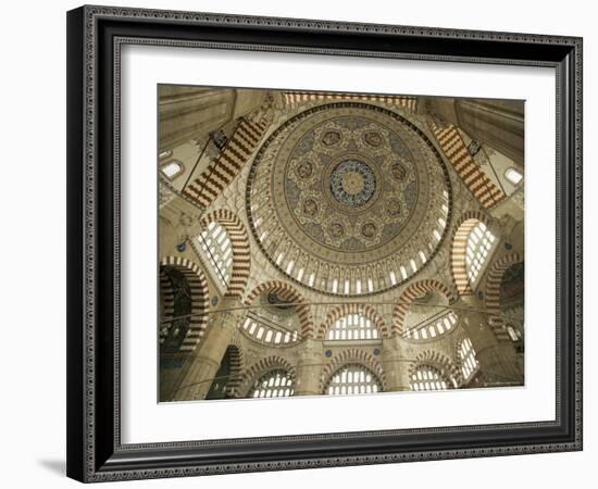 Interior of the Selimiye Mosque, Edirne, Anatolia, Turkey, Eurasia-Adam Woolfitt-Framed Photographic Print