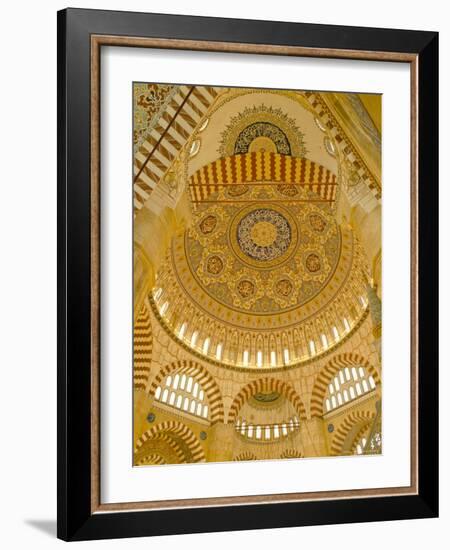 Interior of the Selimiye Mosque, Edirne, Anatolia, Turkey-Adam Woolfitt-Framed Photographic Print