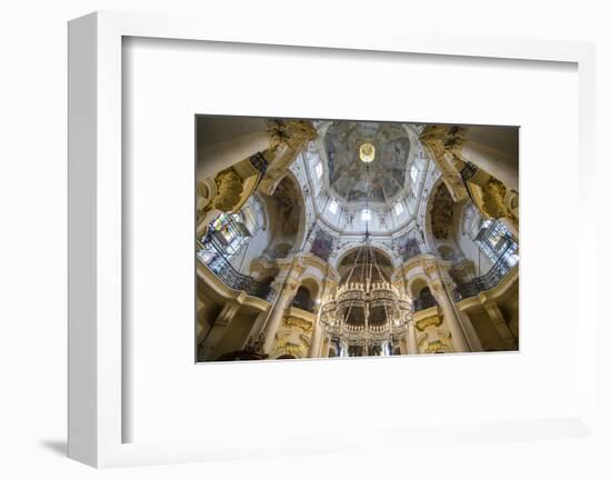 Interior of the St. Nicholas Church, Mala Strana, Prague, Czech Republic, Europe-Michael Runkel-Framed Photographic Print
