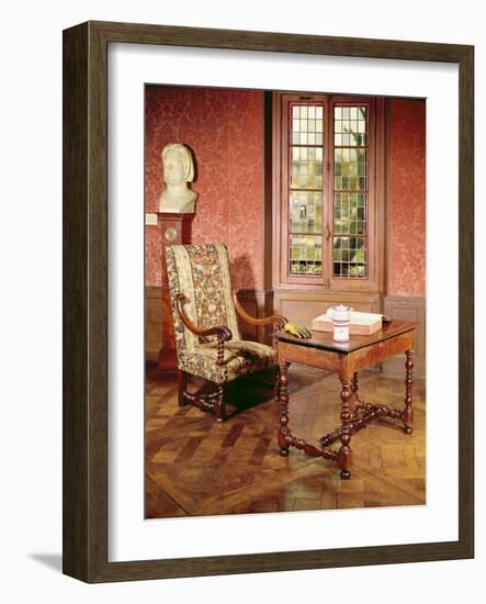 Interior of the Study of Honore De Balzac-French School-Framed Giclee Print